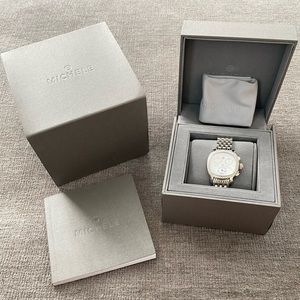 Authentic Michele Lilou stainless steel watch